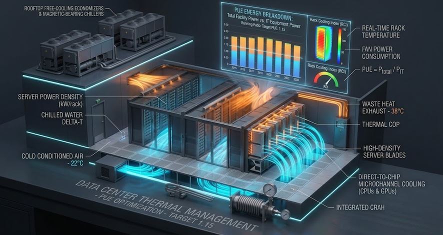Data Center PUE & Cooling