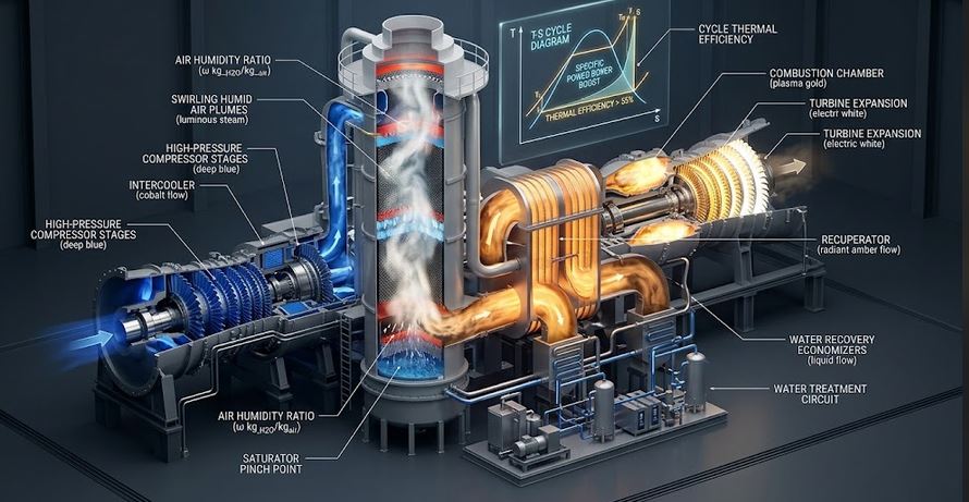 Humid Air Turbine Cycle (HAT)