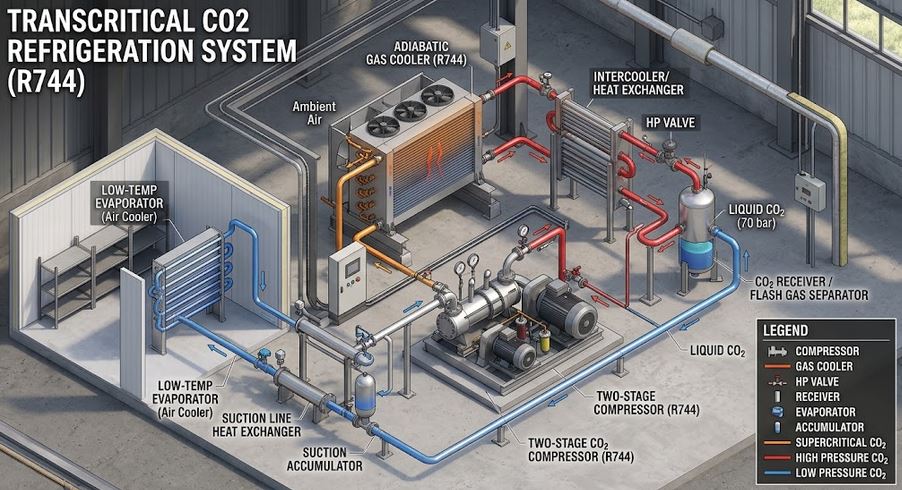 Transcritical CO2 Refrigeration (R744)