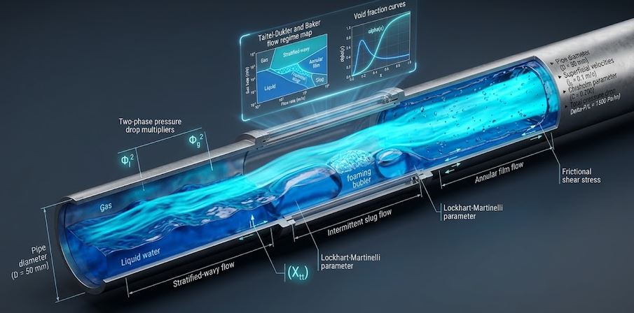 Two-Phase Flow Patterns & Lockhart-Martinelli